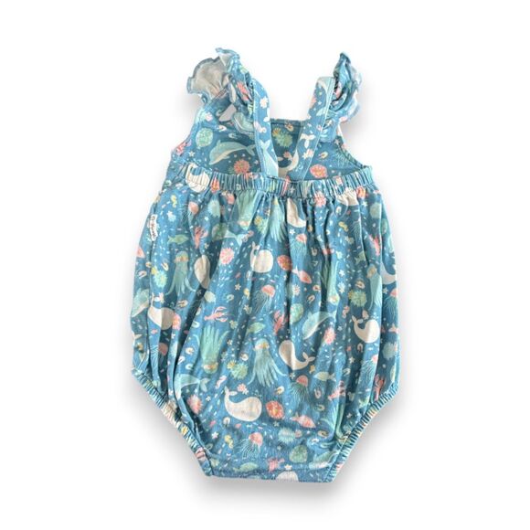 Gigi and Max Bree Sea Life Bamboo Bubble Romper 6 Months VGUC - Picture 2 of 2